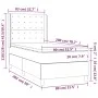 Box spring bed with mattress and taupe gray LED lights 80x200 cm by , Beds and slatted bases - Ref: Foro24-3139153, Price: 35...
