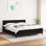 Box spring bed with black fabric mattress 160x200 cm by , Beds and slatted bases - Ref: Foro24-3140387, Price: 485,36 €, Disc...