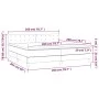 Box spring bed with black fabric mattress 200x200 cm by , Beds and slatted bases - Ref: Foro24-3140403, Price: 615,01 €, Disc...