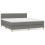 Boxspringbett mit dunkelgrauer Stoffmatratze 160x200 cm von , Betten und Lattenroste - Ref: Foro24-3140946, Preis: 519,57 €, ...
