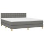 Boxspringbett mit dunkelgrauer Stoffmatratze 160x200 cm von , Betten und Lattenroste - Ref: Foro24-3140946, Preis: 519,57 €, ...