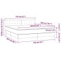 Boxspringbett mit dunkelgrauer Stoffmatratze 160x200 cm von , Betten und Lattenroste - Ref: Foro24-3140946, Preis: 519,57 €, ...