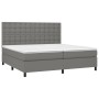 Boxspringbett mit dunkelgrauer Stoffmatratze 200x200 cm von , Betten und Lattenroste - Ref: Foro24-3142122, Preis: 654,94 €, ...