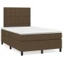 Box spring bed with dark brown fabric mattress 120x200 cm by , Beds and slatted bases - Ref: Foro24-3142084, Price: 419,11 €,...