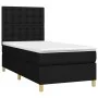 Box spring bed with black fabric mattress 80x200 cm by , Beds and slatted bases - Ref: Foro24-3142611, Price: 297,87 €, Disco...