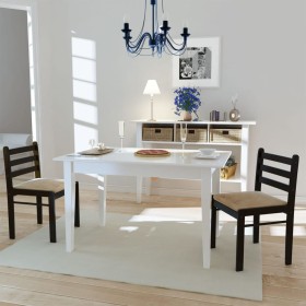 Dining chairs 2 pcs solid wood rubber velvet brown by vidaXL, dining chairs - Ref: Foro24-242028, Price: 87,70 €, Discount: %