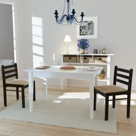 Dining chairs 2 pcs solid wood rubber velvet brown by vidaXL, dining chairs - Ref: Foro24-242028, Price: 86,27 €, Discount: %