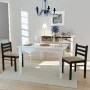 Sillas de comedor 2 uds madera maciza caucho terciopelo marrón de vidaXL, Sillas de comedor - Ref: Foro24-242028, Precio: 86,...