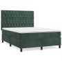 Boxspringbett mit dunkelgrüner Samtmatratze 140x200 cm von , Betten und Lattenroste - Ref: Foro24-3143208, Preis: 544,67 €, R...