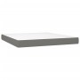 Cama box spring con colchón tela gris oscuro 160x200 cm de , Camas y somieres - Ref: Foro24-3142666, Precio: 595,59 €, Descue...