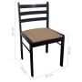 Esszimmerstühle 2 Stück Massivholz Gummi Samt braun von vidaXL, Essstühle - Ref: Foro24-242028, Preis: 87,70 €, Rabatt: %