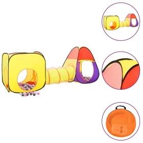 Children's play tent with 250 multicolored balls 255x80x100cm by , Play tents and tunnels - Ref: Foro24-3107729, Price: 63,04...