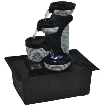 Zimmerbrunnen mit Polyresin-LED-Licht von vidaXL, Brunnen und Wasserfälle - Ref: Foro24-242352, Preis: 36,11 €, Rabatt: %