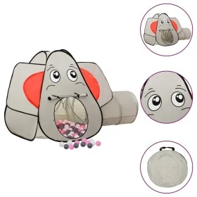 Spielzelt Elefanten-Design 250 Bälle grau 174x86x101cm von , Spielzelte und Tunnel - Ref: Foro24-3107741, Preis: 70,99 €, Rab...