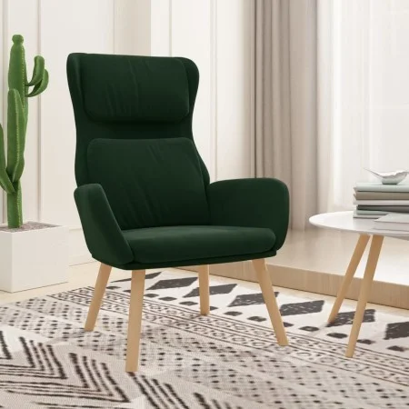 Dark green velvet relaxation armchair by , Armchairs - Ref: Foro24-341353, Price: 120,40 €, Discount: %