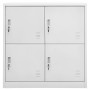 Armarios taquilla 5 uds de acero gris claro 90x45x92,5 cm