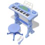 Piano de juguete de 37 teclas con taburete/micrófono para niños