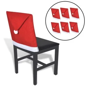 6 Stuhllehnenbezüge im Weihnachtsmütze-Modell von vidaXL, Festliche Dekorationen - Ref: Foro24-131012, Preis: 16,20 €, Rabatt: %