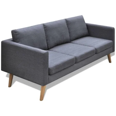 3 seater sofa in dark gray fabric by vidaXL, Sofas - Ref: Foro24-242221, Price: 308,16 €, Discount: %