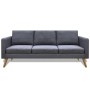 3 seater sofa in dark gray fabric by vidaXL, Sofas - Ref: Foro24-242221, Price: 322,45 €, Discount: %