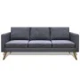3 seater sofa in dark gray fabric by vidaXL, Sofas - Ref: Foro24-242221, Price: 308,16 €, Discount: %