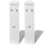 Coat racks 2 units white by vidaXL, Hat and coat racks - Ref: Foro24-242437, Price: 99,00 €, Discount: %