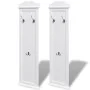 Percheros 2 unidades blancos de vidaXL, Percheros para sombreros y abrigos - Ref: Foro24-242437, Precio: 97,70 €, Descuento: %