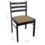 Dining chairs 4 pcs solid wood rubber velvet brown by vidaXL, dining chairs - Ref: Foro24-242029, Price: 179,66 €, Discount: %