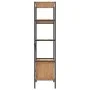 5-stöckiges Kleiderschrankregal aus Sperrholz und Stahl, 80 x 40 x 163 cm von , Bücherregale und Regale - Ref: Foro24-336355,...