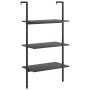 Black 3-tier inclined shelf 64x35x120.5 cm by , Bookcases and shelves - Ref: Foro24-336381, Price: 66,33 €, Discount: %