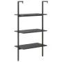 Estantería inclinada de 3 niveles negro 64x35x120,5 cm de , Librerías y estanterías - Ref: Foro24-336381, Precio: 65,07 €, De...