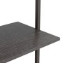 Black 3-tier inclined shelf 64x35x120.5 cm by , Bookcases and shelves - Ref: Foro24-336381, Price: 66,33 €, Discount: %