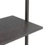 Black 3-tier inclined shelf 64x35x120.5 cm by , Bookcases and shelves - Ref: Foro24-336381, Price: 61,32 €, Discount: %