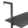 Black 3-tier inclined shelf 64x35x120.5 cm by , Bookcases and shelves - Ref: Foro24-336381, Price: 61,32 €, Discount: %