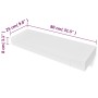 Floating wall shelf with 1 white MDF drawer for books/DVD by vidaXL, Shelves and shelves - Ref: Foro24-242188, Price: 56,75 €...
