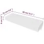 Floating wall shelf with 1 white MDF drawer for books/DVD by vidaXL, Shelves and shelves - Ref: Foro24-242188, Price: 56,56 €...