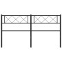Kopfteil aus schwarzem Metall, 140 cm von , Kopf- und Fußteile - Ref: Foro24-372310, Preis: 33,53 €, Rabatt: %