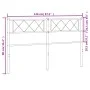 Kopfteil aus schwarzem Metall, 140 cm von , Kopf- und Fußteile - Ref: Foro24-372310, Preis: 32,92 €, Rabatt: %