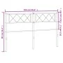Cabecero de metal negro 160 cm de , Cabeceros y pies de cama - Ref: Foro24-372312, Precio: 29,00 €, Descuento: %