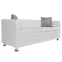 White Artificial Leather 3 Seater Sofa by vidaXL, Sofas - Ref: Foro24-242211, Price: 273,70 €, Discount: %