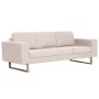 Zweiteilige Sofagarnitur aus cremefarbenem Stoff von , Sofas - Ref: Foro24-276859, Preis: 770,24 €, Rabatt: %