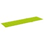 Lounger with bright green cushion solid teak wood by , Loungers - Ref: Foro24-3063017, Price: 278,68 €, Discount: %