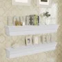 Aaliyah wall shelves 2 units white by vidaXL, Shelves and shelves - Ref: Foro24-242439, Price: 68,79 €, Discount: %