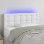 Kopfteil mit LED, weißem Kunstleder, 100 x 5 x 78/88 cm von , Kopf- und Fußteile - Ref: Foro24-3121697, Preis: 50,55 €, Rabat...