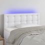 Kopfteil mit LED, weißem Kunstleder, 100 x 5 x 78/88 cm von , Kopf- und Fußteile - Ref: Foro24-3121697, Preis: 47,77 €, Rabat...