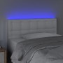 Kopfteil mit LED, weißem Kunstleder, 100 x 5 x 78/88 cm von , Kopf- und Fußteile - Ref: Foro24-3121697, Preis: 47,77 €, Rabat...