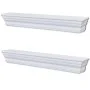 Aaliyah wall shelves 2 units white by vidaXL, Shelves and shelves - Ref: Foro24-242439, Price: 68,79 €, Discount: %