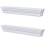 Aaliyah Wandregale 2 Einheiten weiß von vidaXL, Regale und Regale - Ref: Foro24-242439, Preis: 70,43 €, Rabatt: %