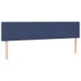 Box spring bed with mattress and LED blue fabric 160x200 cm by , Beds and slatted bases - Ref: Foro24-3133011, Price: 481,27 ...