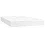 Box spring bed with mattress and LED white synthetic leather 120x200 cm by , Beds and slatted bases - Ref: Foro24-3134214, Pr...